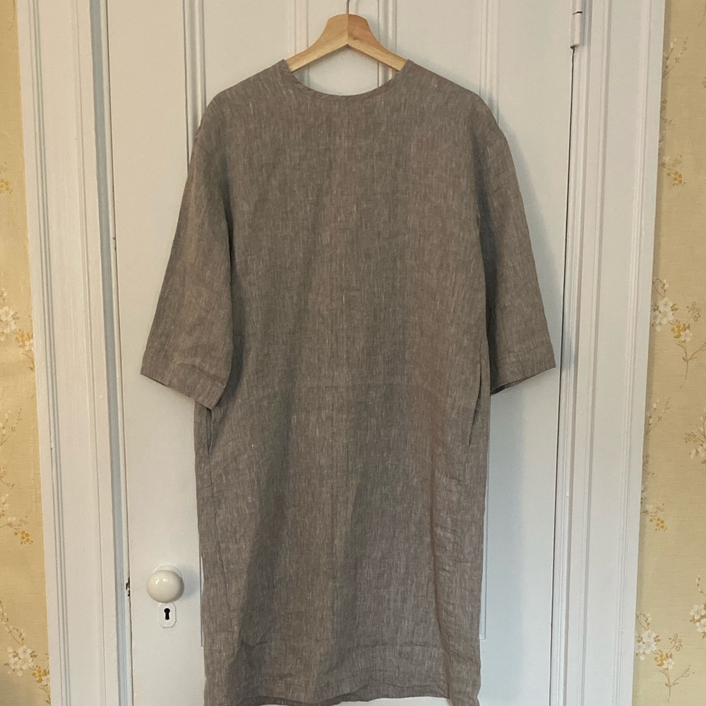 NWT Muji French Linen 3/4 Dress